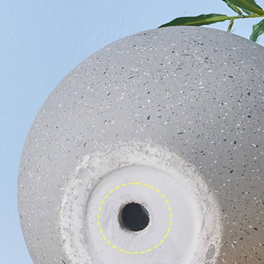 植木鉢 セメント プランター 受け皿なし 排水穴付き 9号鉢 現代風 室内